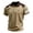 Khaki, variant on CIENVNSTG Short Sleeve Shirts for Men USA Flag Graphic Stretch Casual Golf T-Shirts Light Gray 5XL