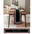 thumbnail image 6 of Table Runners 108 Inches Long Dress Scarves, Merry Christmas Farmhouse Coffee/Dining/Kitchen Table Runner for Living Room, Winter Holiday Xmas Snowflake Red Plaid 13x108 Inch, 6 of 7