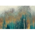 thumbnail image 2 of Gonzalez, Roberto 32x23 Gold Ornate Wood Framed with Double Matting Museum Art Print Titled - Teal Woods with Gold, 2 of 4