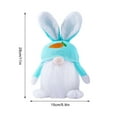 thumbnail image 4 of Blue Luminous Easter Bunny Doll Faceless Plush Dwarf Toy For Desktop Decor, 4 of 7