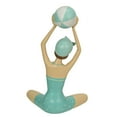 thumbnail image 4 of Fancy That Retro Beach Girl With Ball Sage Green Polka Dot Swimsuit Figurine, 4 of 5