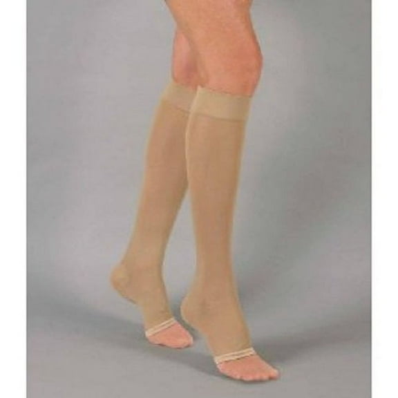 Activa Soft Fit Graduated Therapy Open Toe Knee High 20-30mmHg Beige Medium