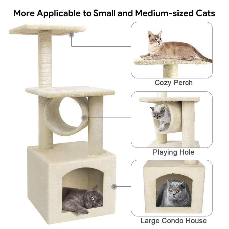 cat play scratch post