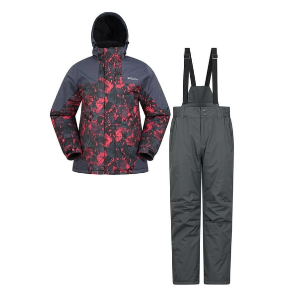 Mountain Warehouse Veste de Ski Imprimée pour Hommes et Ensemble Pantalon de Ski Imperméable