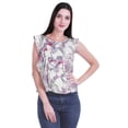 thumbnail image 1 of Moomaya Hauts en Jersey de Coton pour Femmes Sans Manches Imprimé Col Rond Tenue Décontractée, 1 of 4
