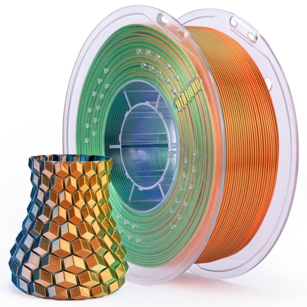 Filamento para impresora 3D ELEGOO Silk PLA de triple color, 1,75 mm