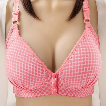 Clearance under 5!Sevevn Women s Nursing Bra Maternity Sleeping Underwear Large Size Large Cup No Underwear Women Daily Bra Hot Pink 40 Summer Deals