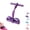Purple, variant on Pedal Resistance Bands with Handles - Upper Belly and Full Body Exercise, 4 or 6 Tube Elastic Yoga Band for Arm Leg Strength Training