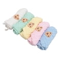 thumbnail image 1 of 5PCS Soft Cotton Kids Face Towels Absorbent Reusable Hand Drool Towels for Quick Cleansing, 1 of 7