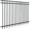 thumbnail image 2 of Fencer Wire Heavy Duty Flat Top Fence Barrier Panel, 5FT Height X 8FT Width Anti-Rust Metal Fencing Panel, 2” Diameter Steel Outdoor Decorative Garden Fence Panel for Yard, Pool, Patio, Single Panel, 2 of 9