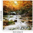 thumbnail image 2 of Wallmonkeys Natural Autumn Waterfall Peel and Stick Wall Decals Mural WM42739 (48 in W x 48 in H), 2 of 4