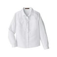 thumbnail image 4 of Harriton M580LW Women's Key West Long Sleeve Performance Staff Shirt-White-L, 4 of 5