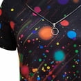 thumbnail image 6 of Xihbxyly Zippered Tops for Women Plus Size V Neck T Shirts Women Short Sleeve Shirt Half Zipper Blouse Loose Comfortable Print Top Blouse Graphic Tee Shirts 2024 Summer Tops #4, 6 of 6