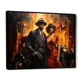 thumbnail image 2 of Designart "Jazz Couple in Black and Red Harlem Renaissance II" People Framed Wall Art - Global Black Harlem Renaissance Hallway Framed Wall Art Decor, 2 of 6