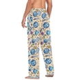 thumbnail image 3 of FORMRS Mens Pajama Pants with Pockets Soft Cotton Sleepwear Lounge Bottoms, Sizes S-2XL, Blue Dice Pattern, 3 of 7