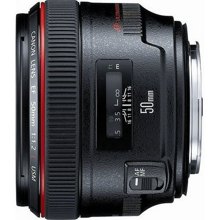 UPC: 0013803064551 | Canon 1257B002 EF 50mm f / 1.2L USM Lens with Case LP1214 and Hood ES-78
