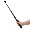 thumbnail image 2 of Perche à Selfie Télescopique à 4 Sections avec Inclinaison du Panoramique, Support de Téléphone Portable Léger - Extension Max 93 cm et Rangement Compact 30 cm, Équipée d'Un Trou de Vis 1/4 Pieds', Parfaite pour l'Enregistrement sur Mobile Vlog, en Direct, 2 of 6