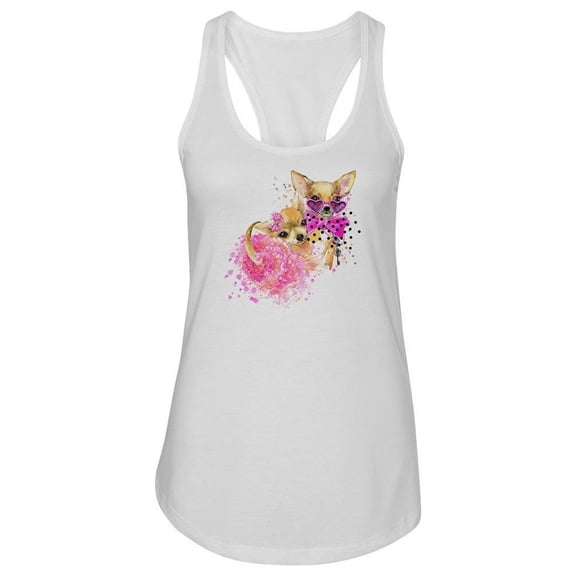 Dogs In Pink Tank Women -Image by Shutterstock, Female x-Small