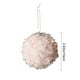 thumbnail image 3 of Adorno navideño de bola flocada, adorno de peluche rosa para árbol, bola colgante de espuma de 10 cm, decoración festiva para el hogar.,Vsgery, 3 of 7