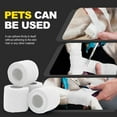 thumbnail image 5 of ZHUYING Self Adherent Bandages Wrap 12 Rolls, 2 Inches x 5 Yards, First Aid Tape, Elastic Self Adhesive Tape, Athletic, Sports wrap Tape, Bandage Wrap for Sports, Wrist - White, 5 of 6