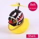 thumbnail image 1 of Adornos de pato de goma para coche, decoraciones para salpicadero de coche de pato amarillo con casco de hélice, cuernos de bicicleta de pato exprimible, hélice, 2 uds., 1 of 5
