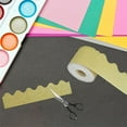 thumbnail image 5 of 65 Feet Sparkle Self-Adhesive Bulletin Stickers,Gold Glitter Scalloped Bulletin Board Border,Shiny Decorative Border Trims,Chalkboard Cork Decoration Strips,for Home Office By Scheam, 5 of 7