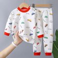 thumbnail image 2 of TOWED22 Toddler Baby Boy Football Outfits 6 12 18 24 Months 2T 3T 4T 5T 6T Clothes Game Day Sweatshirt + Pants Waffle Set Fall Size:2-3 Y,Color:White, 2 of 5
