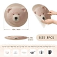 thumbnail image 2 of Bear Head Pink Trivet Mats Woven Pot Holders 3Pcs Non-Slip Heat Resistant for Hot Pots Pans Pats, 2 of 6
