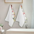 thumbnail image 4 of Autumn Red Bird Pumpkin Hand Towels 2 PCS, Christmas Kitchen Towel Ultra Soft and Highly Absorbent,Decorative Fingertip Face Towel for Bathroom Hotel, 28.3"x 14.4", 4 of 6