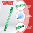 thumbnail image 3 of Aluminum Dart Shafts Medium 2BA Thread Dart Stems Replacement Accessories with Rubber Rings for Steel Tip Green, 3 of 5