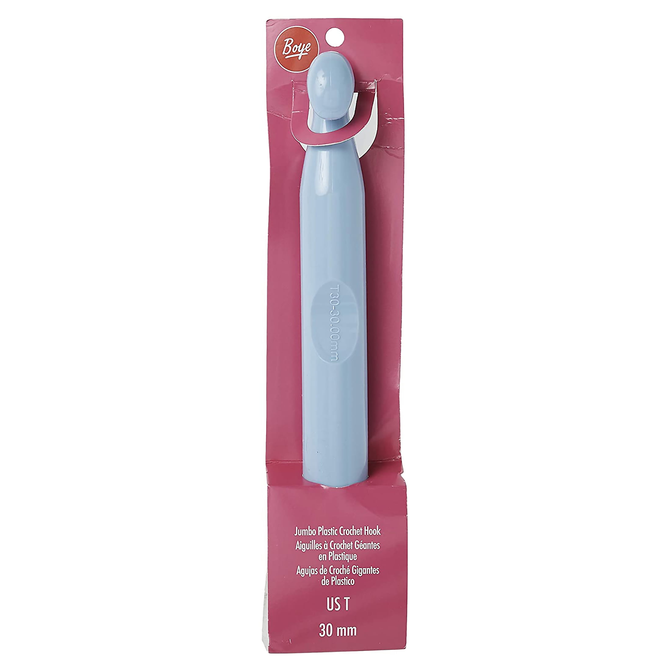 Boye Wrights Plastic Crochet Hook – Lightweight & Beginner-Friendly (15.75mm Size Q)