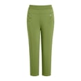 thumbnail image 6 of XPMWRP Womens High Waisted Skinny Ankle Pants with Decorative Pockets Casual Stretch Trousers for Office Daily Wear Army Green XXXL, 6 of 6