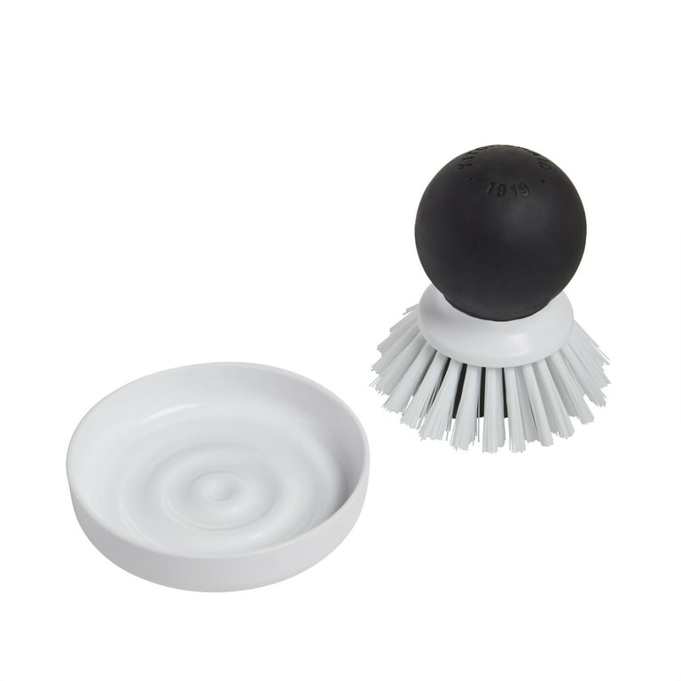 Kitchenaid Soap Dispensing Sink Brush in Black, Dishwasher Safe 