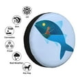 thumbnail image 5 of Waterproof Spare Wheel Cover, Fantasy Night Fishing Adjustable Wheel Cover For Jeep Trailer Rv Suv Car, 16 Inch, 5 of 8