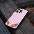 thumbnail image 4 of WIRESTER Shockproof Soft Rubber Cover Case for Apple iPhone 16 Pro Max 6.9" 2024, Baby Pig On Thistle Background, 4 of 5