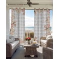 thumbnail image 6 of Pink Easter Kitchen Curtains Spring Floral Farmhouse Eggs Grey Plaid Cafe Short Curtains for Bathroom Blackout Window Curtain Grommet Small Window Treatment Drapes for Bedroom Living Room 27.5"x39"x2, 6 of 9