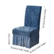 thumbnail image 3 of Fundas de silla de hotel de jacquard con faldón - Fundas elásticas gruesas de una sola pieza para sillas de comedor, para el hogar, bodas y fiestas | Poliéster, antiarrugas, cobertura total, 3 of 6