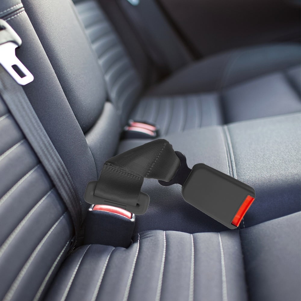 Tesla Model 3 Seat Belt Extension Adds 5" E4 Safety Certified Rigid Black 