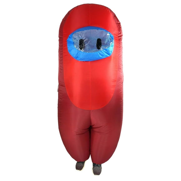 SUS Crew Among Us Red Imposter Crew Mate Killer Inflatable Child Costume Unisex