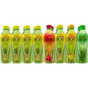 Iberia Aloe Vera Drink With Pure Aloe Pulp (Pack Of 16) 10 X Pineapple, 2 X Original, 2 X Strawberry, 2 X Mango