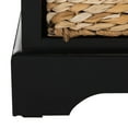thumbnail image 7 of SAFAVIEH Herman Storage Unit with Wicker Baskets, Distressed Black, for Entryway or Living Room, 7 of 7