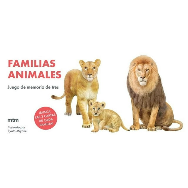 Memorama familias animales Mtm Editores 8425402581384