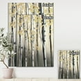thumbnail image 3 of Designart 'Golden Birch Forest IV' Cabin & Lodge Canvas Artwork, 3 of 3