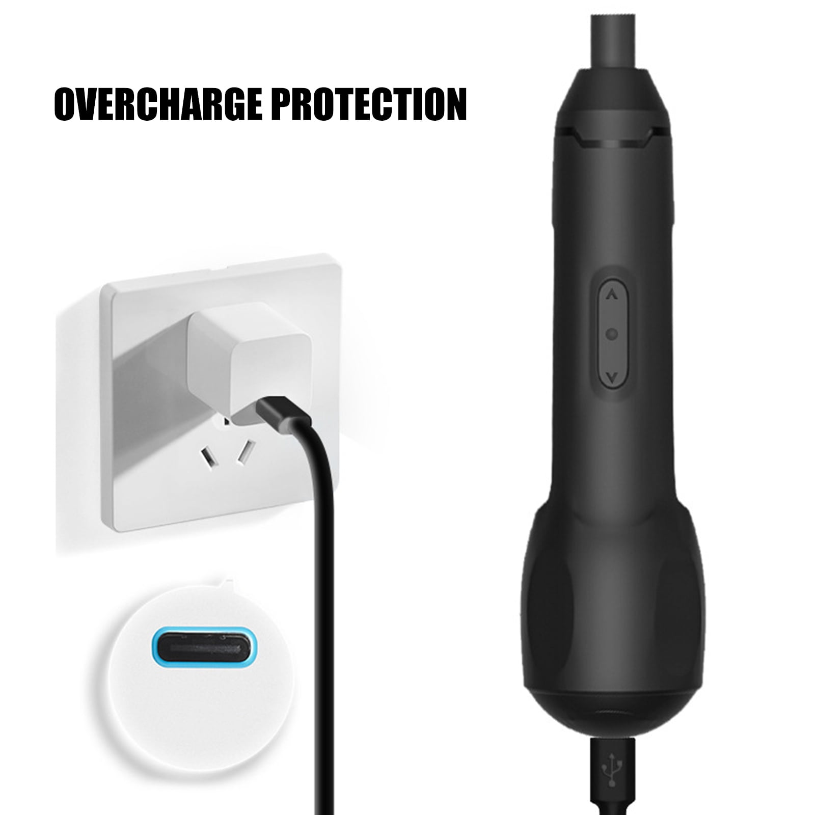 Cordless Electric Screwdriver USB c Charging Port Bits Set Rechargeable Screwdriver For Remote Car Tool Projects