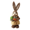 thumbnail image 2 of Conejito de Pascua artificial de paja de imitación, decoración de Pascua, adornos de conejo B, 2 of 6