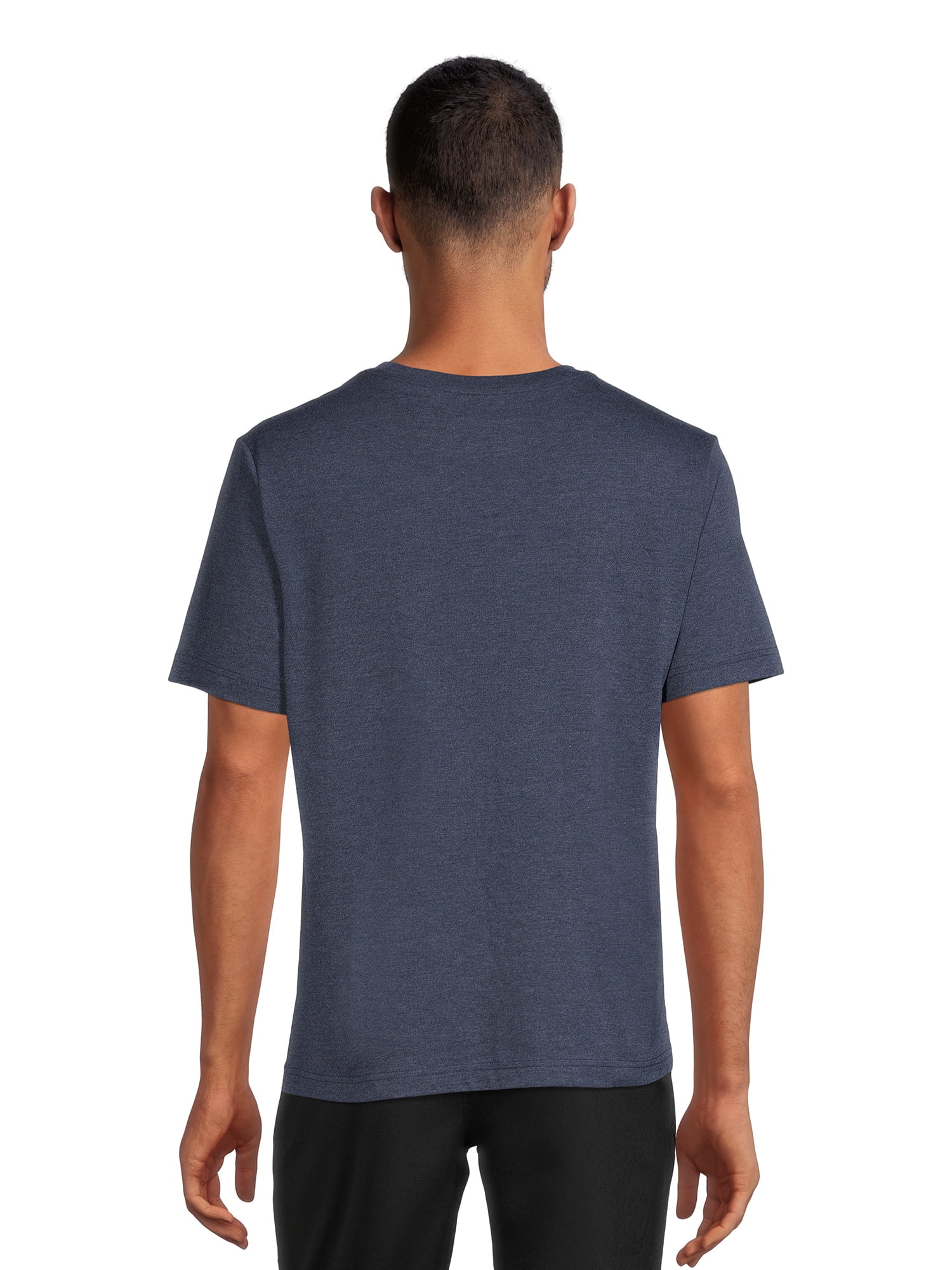 Athletic Works Men's and Big Men's Crew Neck Tee, 2-Pack, Sizes S-4XL