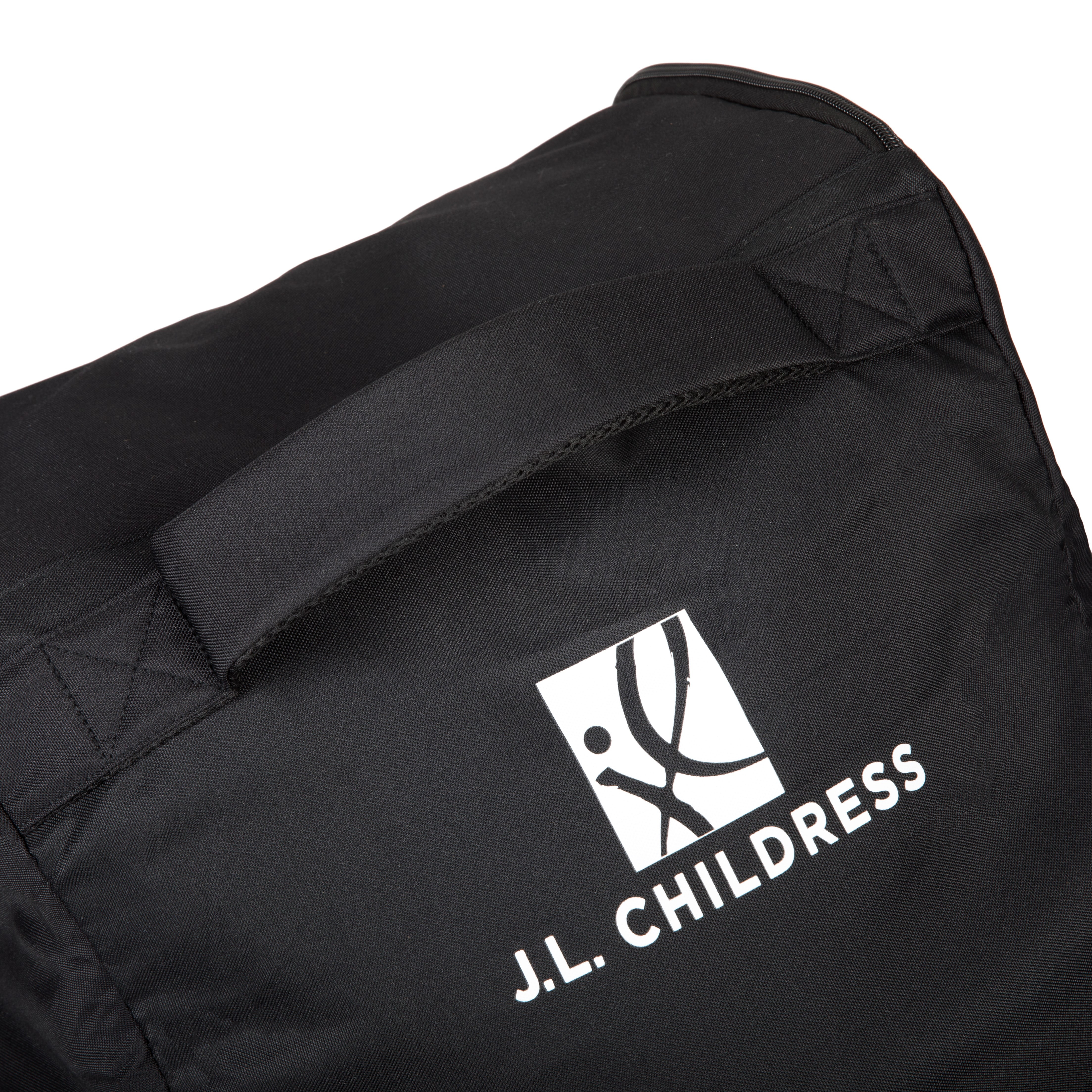 J.L. Childress Premier Padded Infant Car Seat Travel Bag, Zipper. Black with AirTag Holder. One.