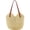 Beige, variant on Women Straw Shoulder Bag Fashion Beach Summer Woven Shopping Tote Bag Casual Ladies Large Capacity Seaside Handbags