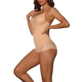 thumbnail image 4 of INSPIRE CHIC Lace Shapewear Bodysuit for Women's Adjustable Straps Tummy Control Backless V Neck Tank Tops, 4 of 5
