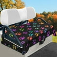 thumbnail image 2 of Yuyamidu Colorful Dog Paw Golf Cart Seat Covers Cute Club Car Seat Cover Flannel Golf Cart Seat Towel Fits for Club Car and More 2 Person Seats Golf Carts, 2 of 8